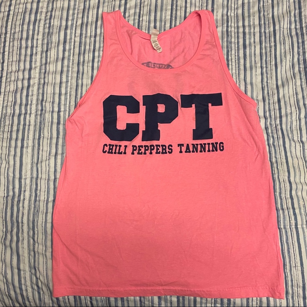 SOLD!!! Chili peppers tanning tank